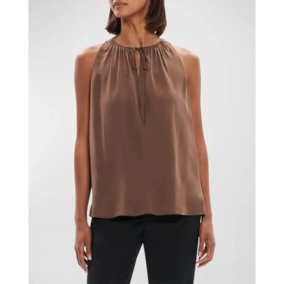 New THEORY Cutaway Sleeveless Top in Viscose XL - Picture 3 of 12